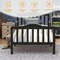 Classic Design Kids Wood Bed Frame with Two Side Safety Guardrails